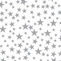 Precious Metals Silver Stars on White Wrapping Tissue (20"x30")